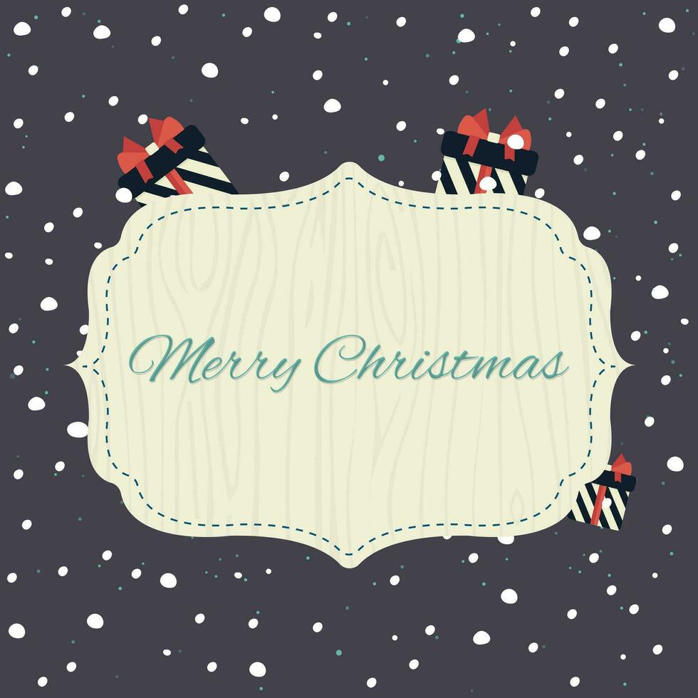 Merry Christmas poster vector