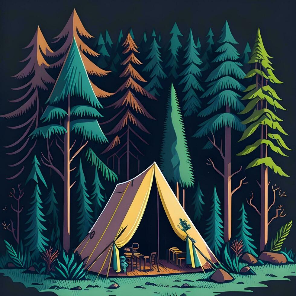 Adventure t shirt design vector art ai generate photo