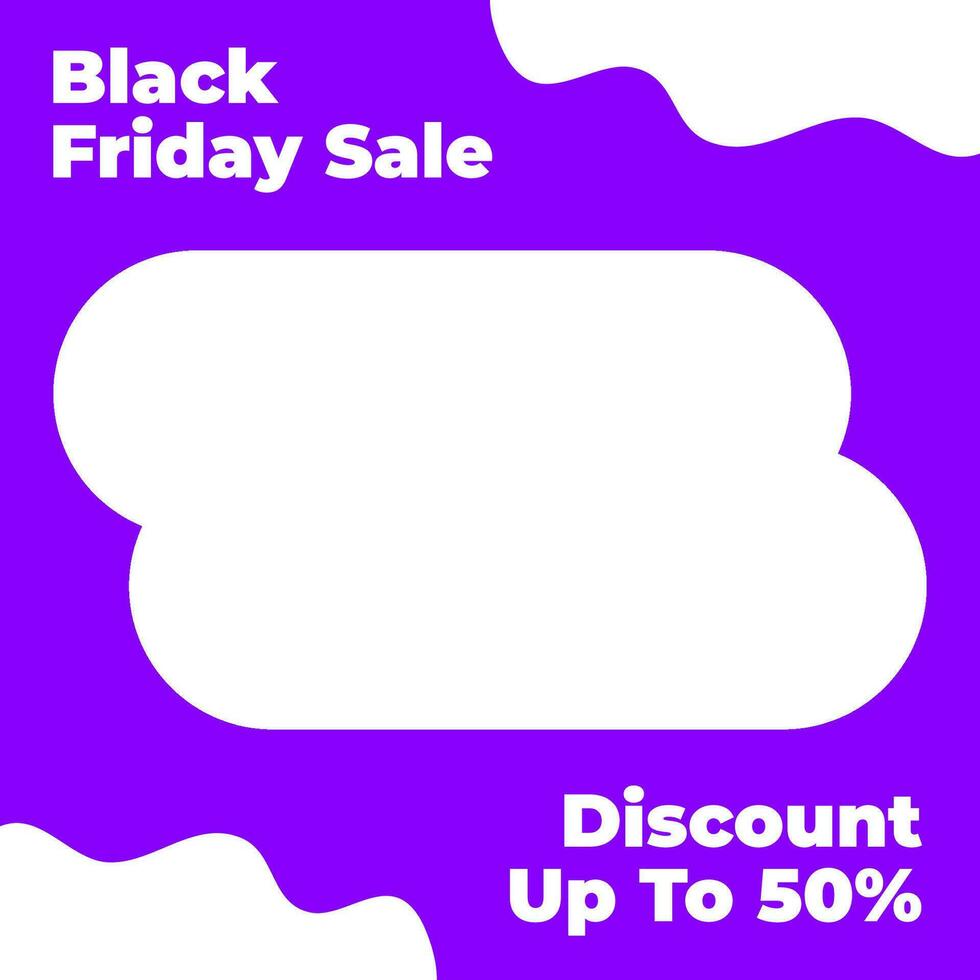 Black Friday theme social media design is suitable for social media sales content vector