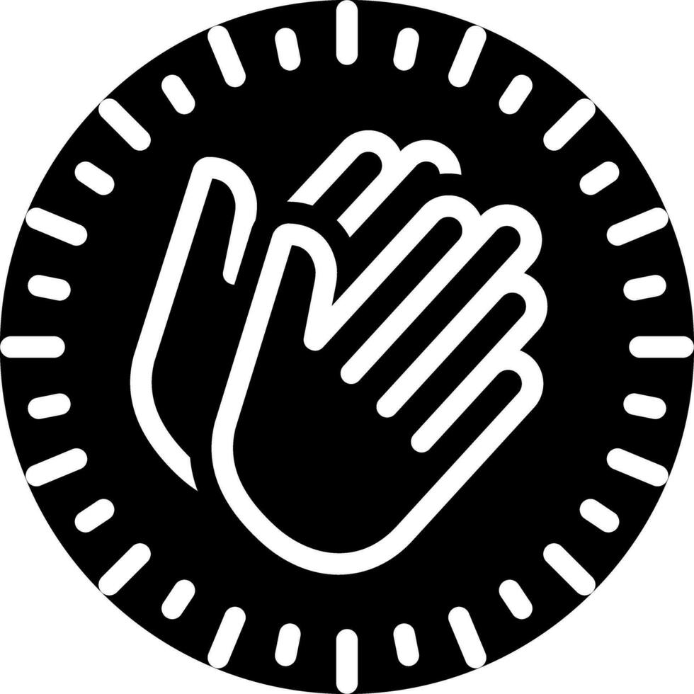 solid icon for appreciate vector
