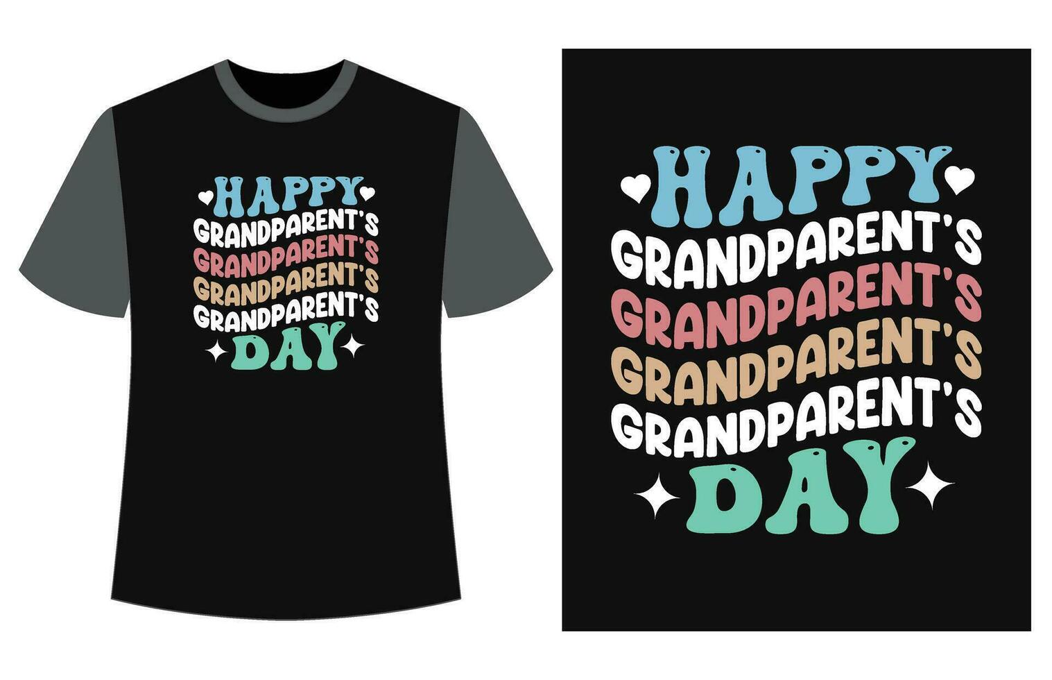 Happy grandparents day t-shirt vector, funny vintage grandparents day t shirt design vector