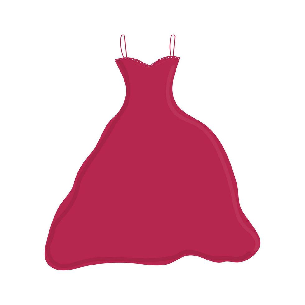 Red Gown Illustration vector