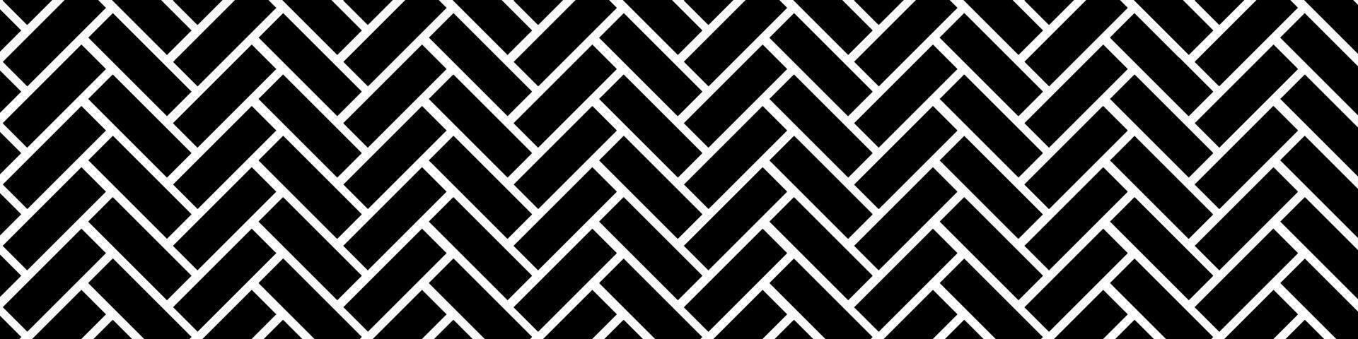 Black and white herringbone pattern with chevron design. zigzag tiles for seamless repetition. for print, stripes. Flat vector illustrations isolated in background.