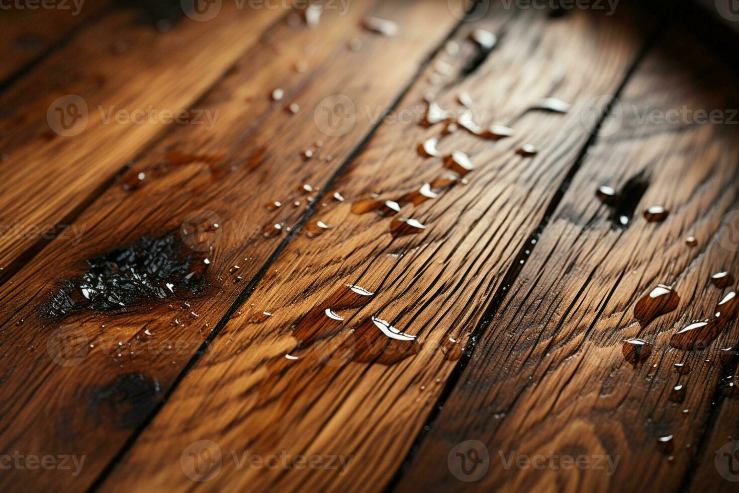 Detailed closeup reveals the rich texture of a wooden barrel, perfect backdrop AI Generated photo