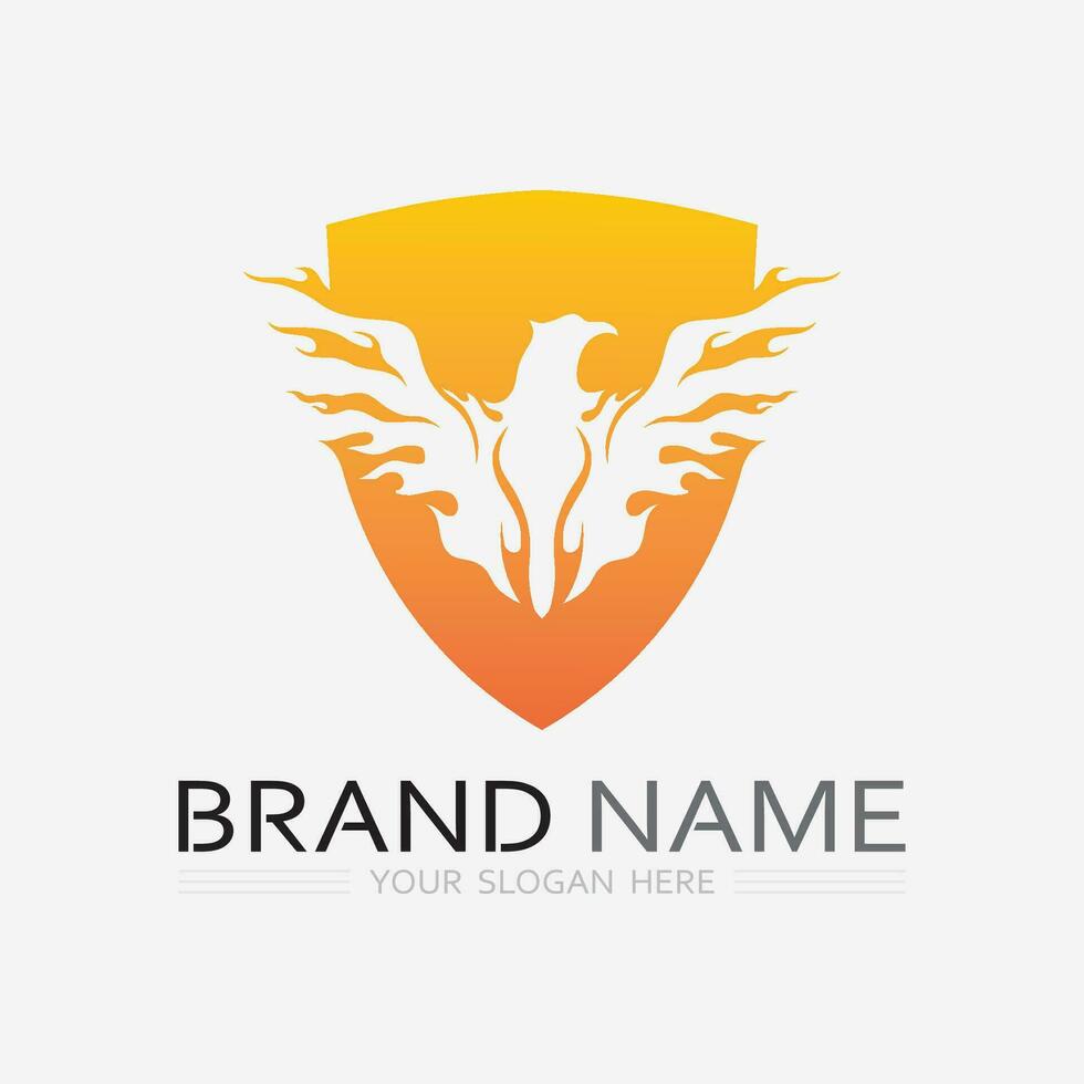 birds and wing logo animal vector icon fly design illustration template graphic