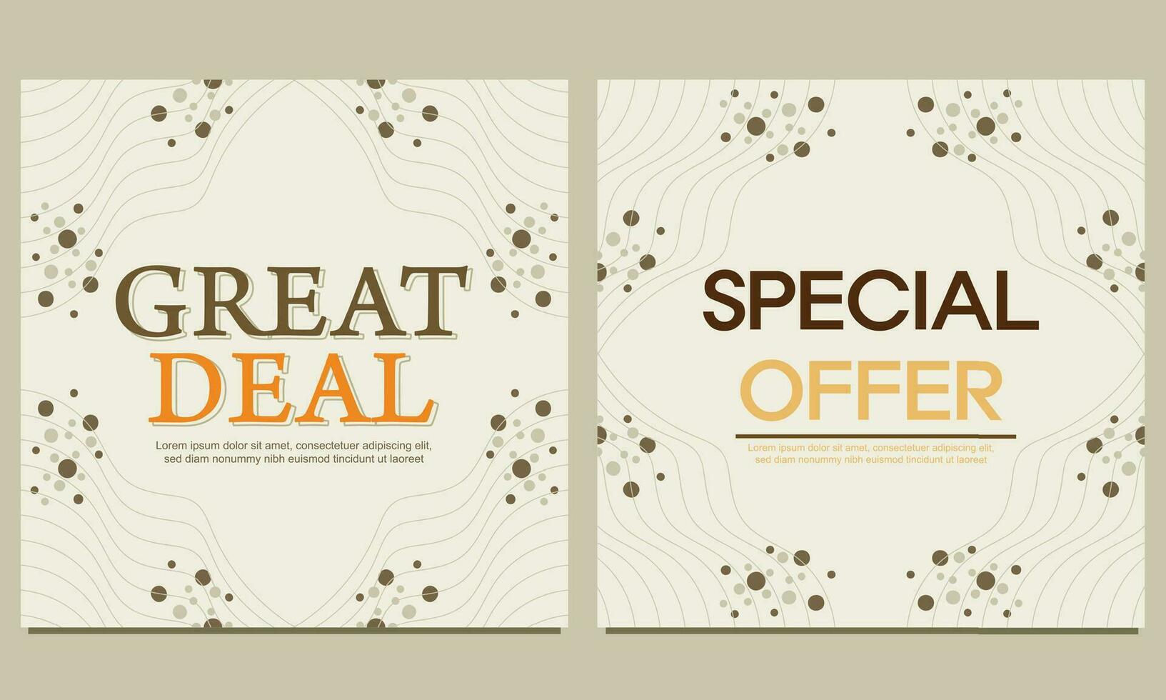 natural social media post background with floral ornament. perfect for social media posts, banners design and web banner. vector