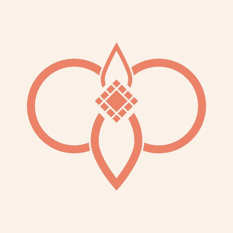 Abstract Feminine Icon - Embracing Elegance and Femininity in Contemporary Form vector