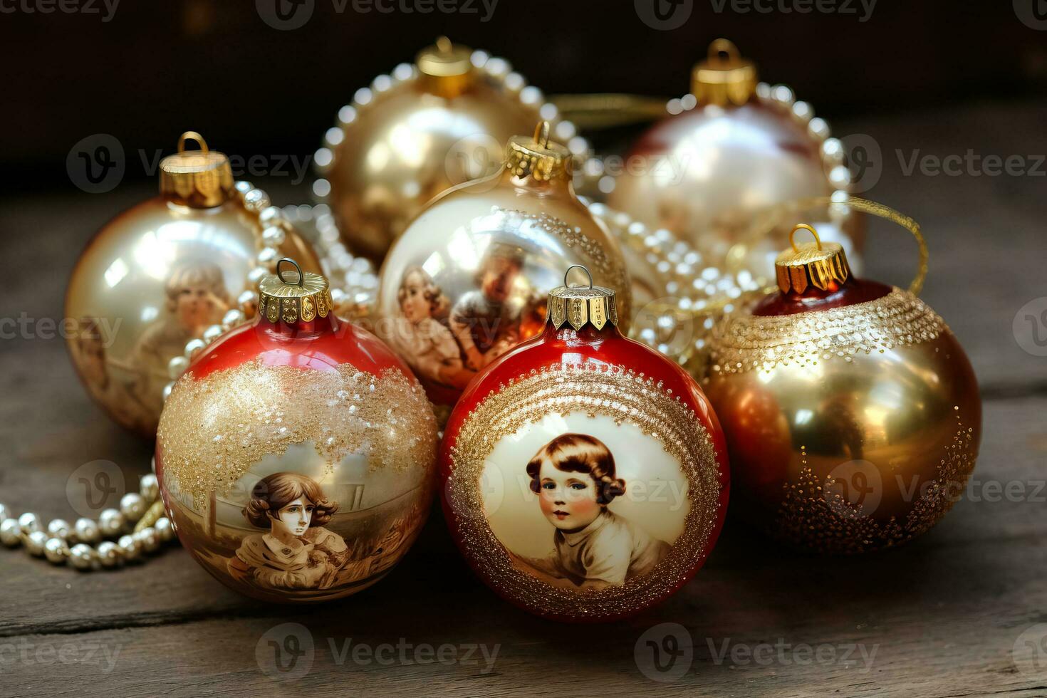 Clásico hecho a mano Navidad adornos con nostalgia hecho a mano agregando un eterno toque a fiesta celebraciones foto