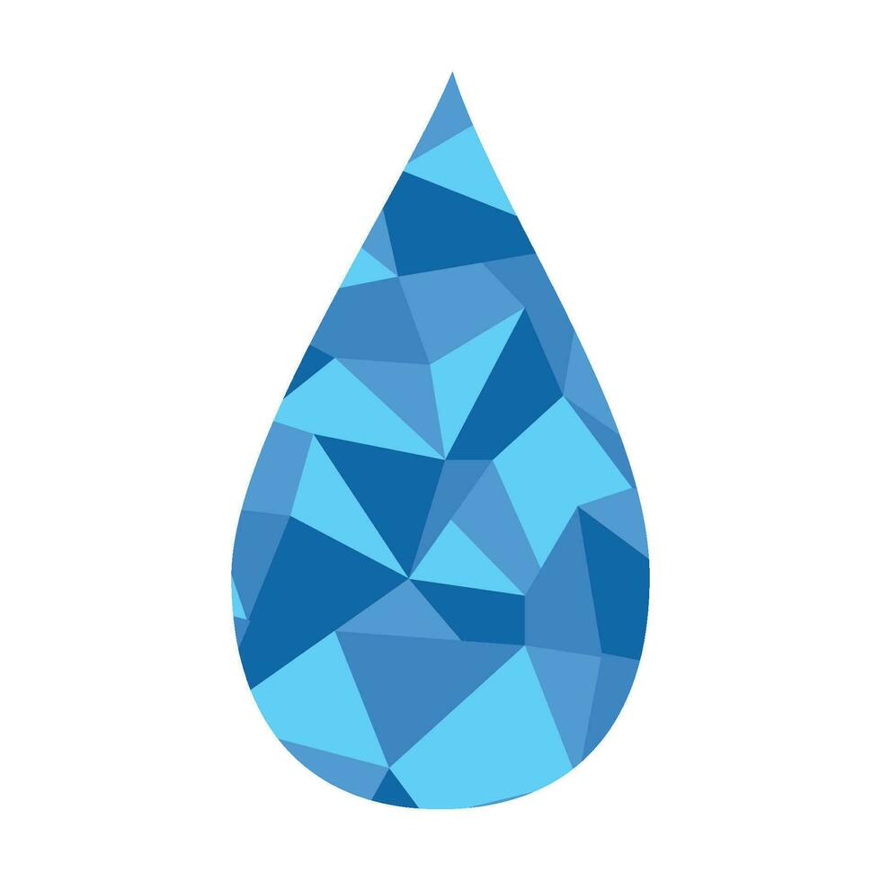 Water drop abstract logo vector