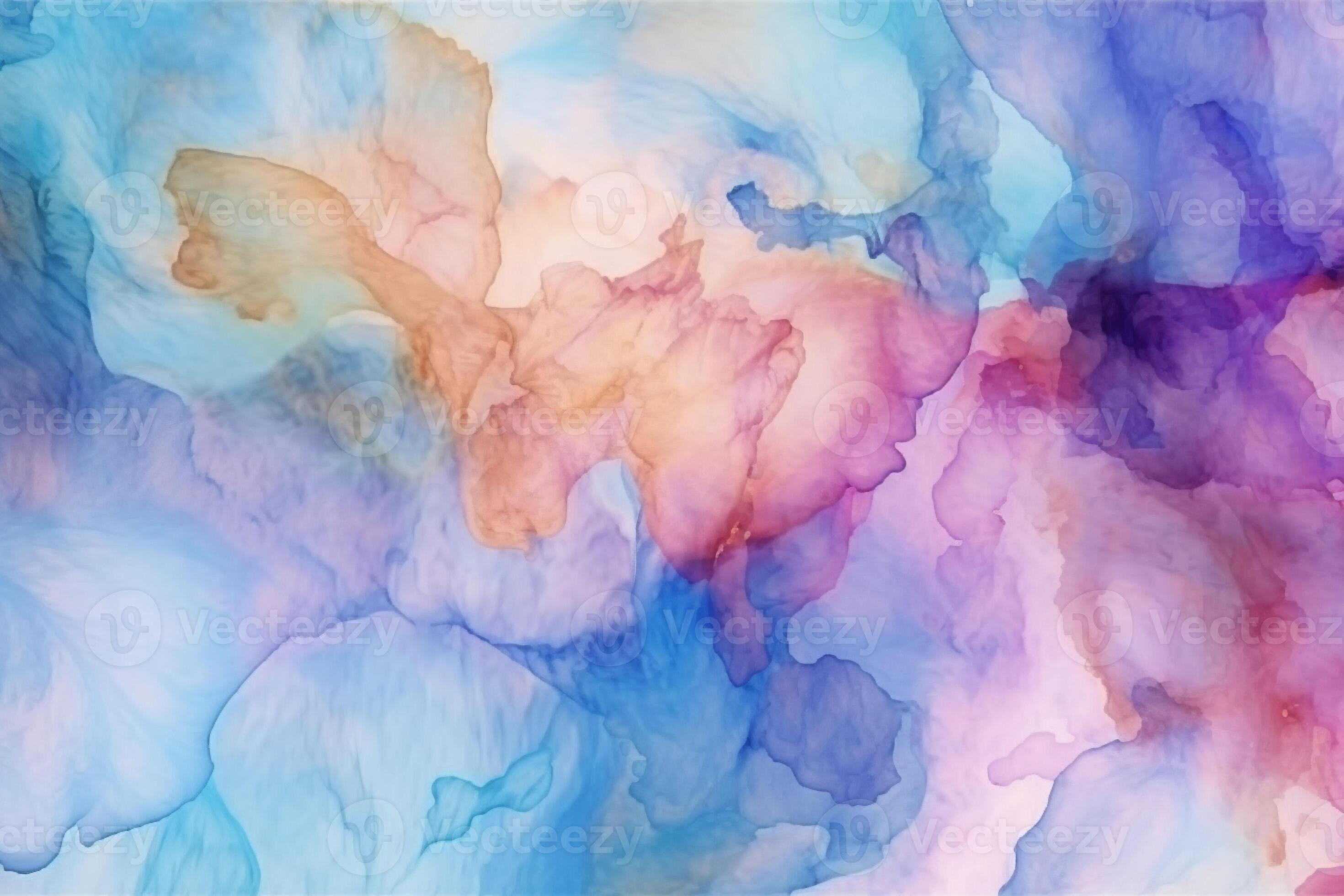 Highresolution abstract background with watercolor wash and marble