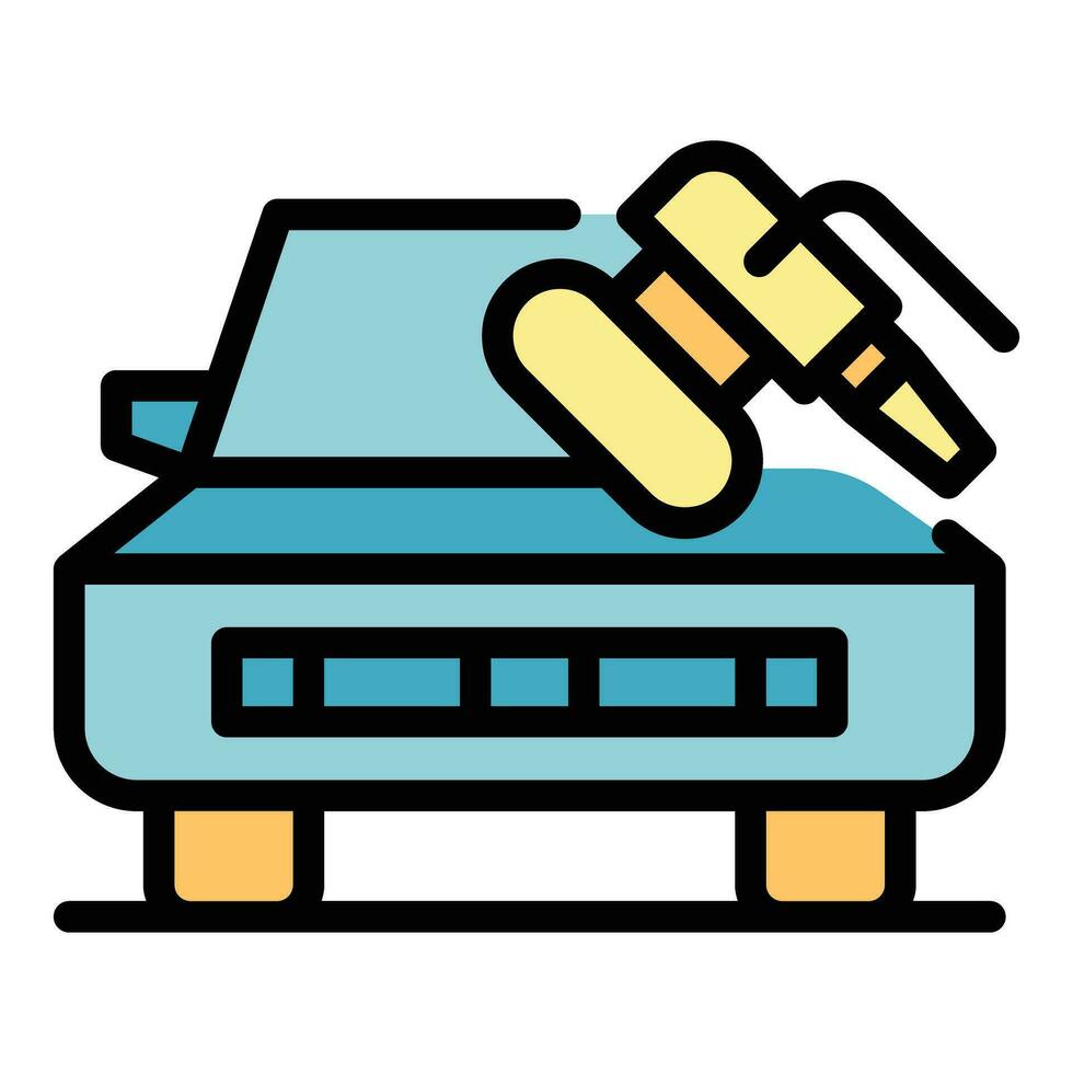Car detailing icon vector flat