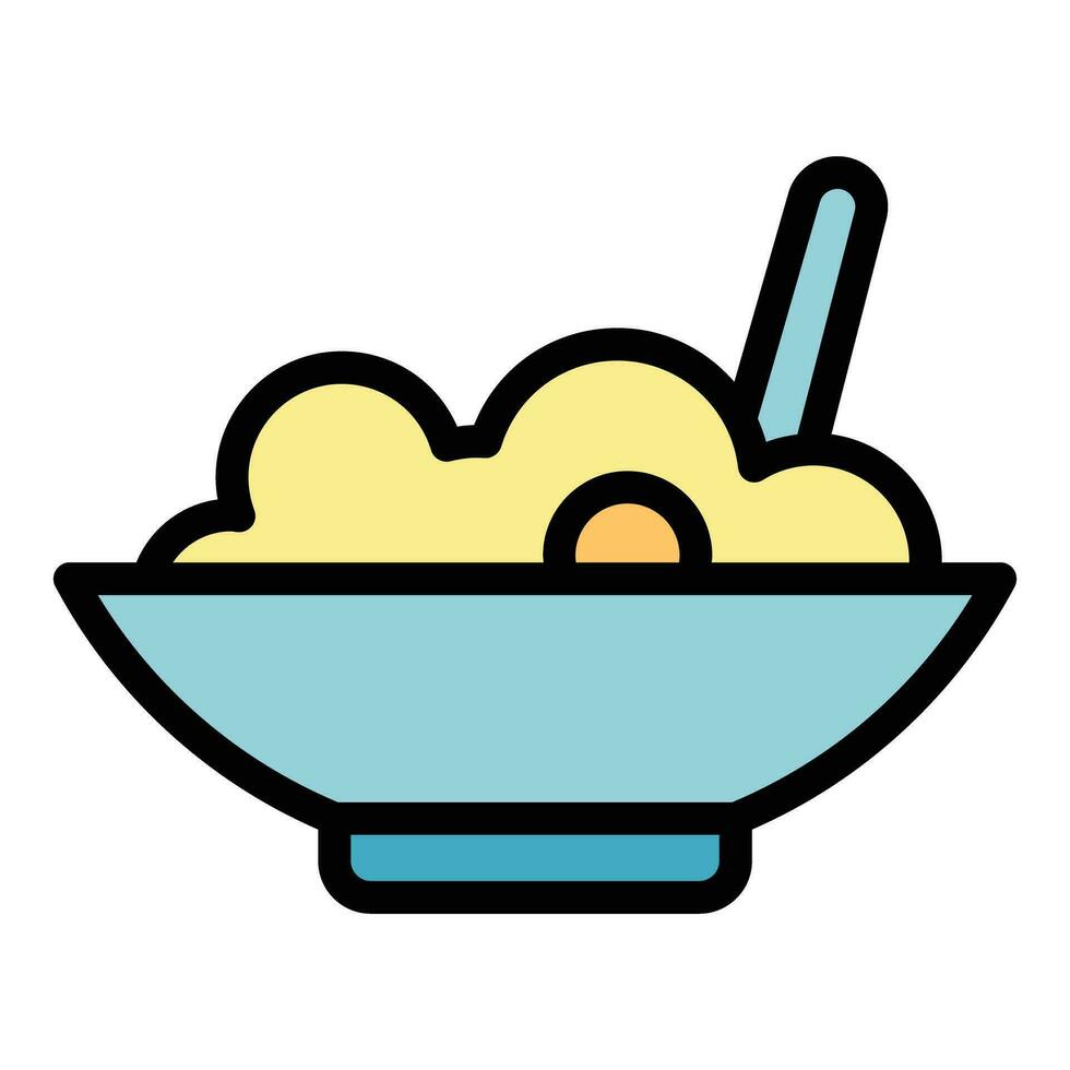 Organic salad icon vector flat