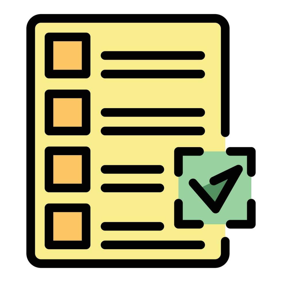 To do list icon vector flat