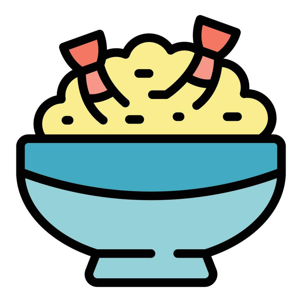 Shrimp icon vector flat
