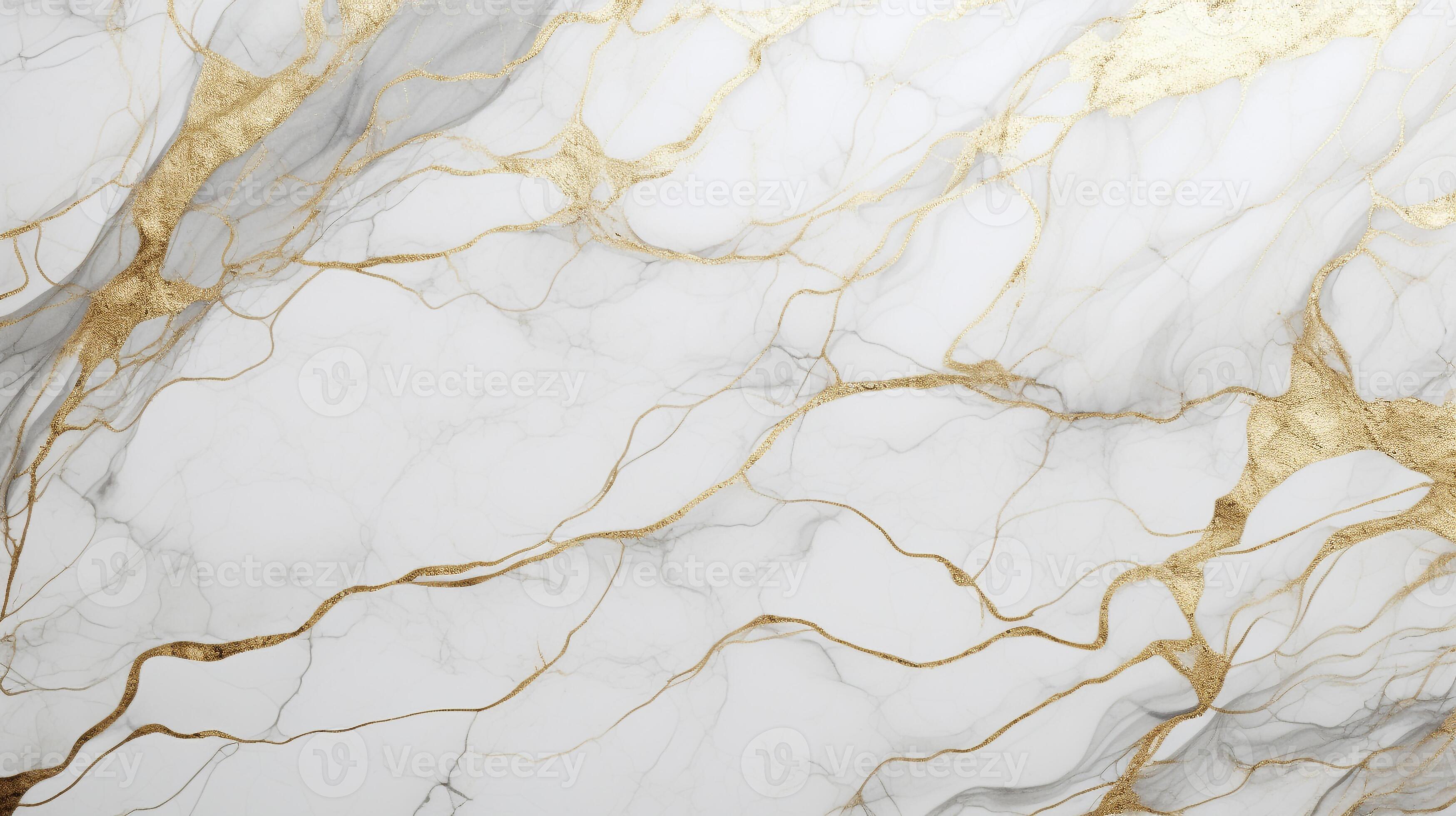 Luxurious Gold-Veined Marble Texture Background with a Glossy Finish