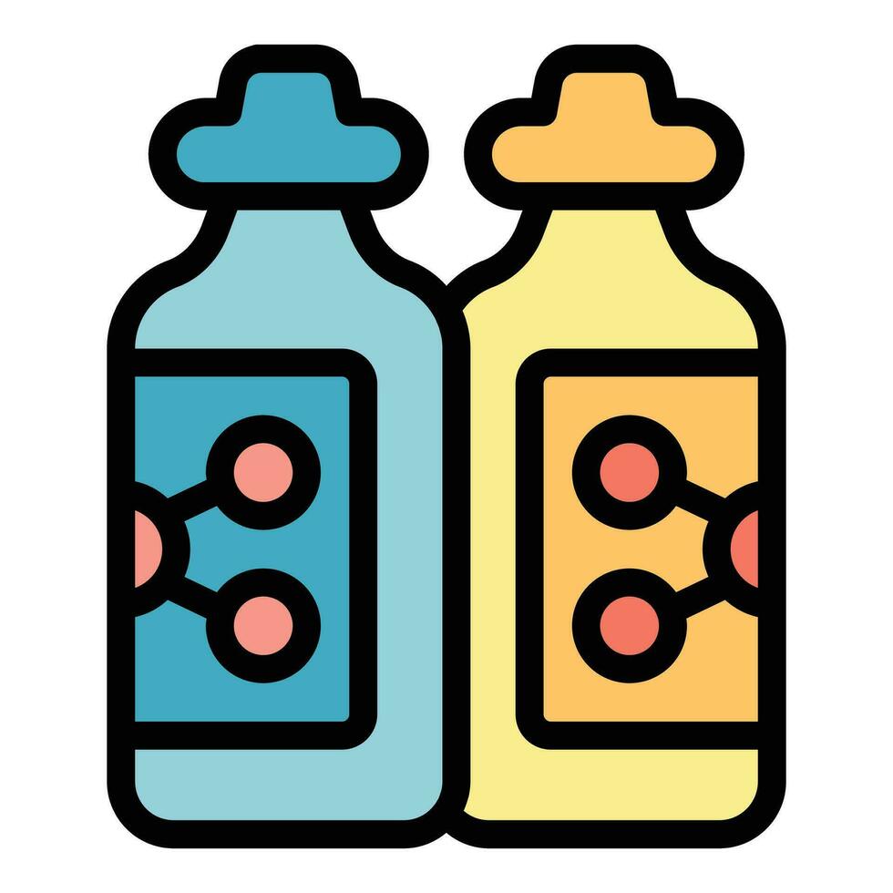 Enzymes icon vector flat