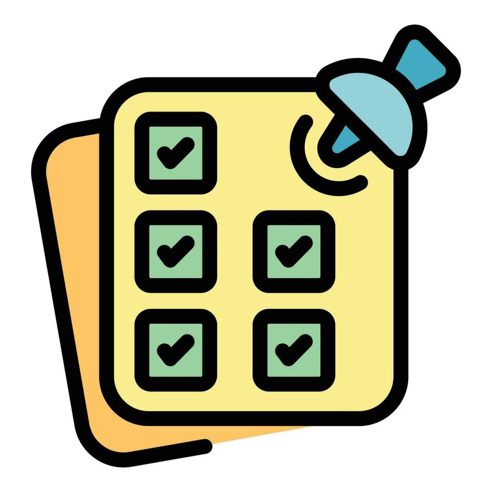 Calendar key note icon vector flat
