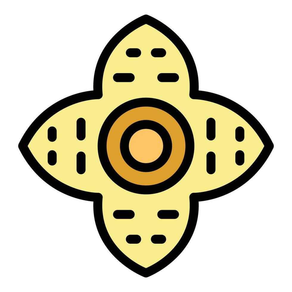 Rafflesia flower icon vector flat