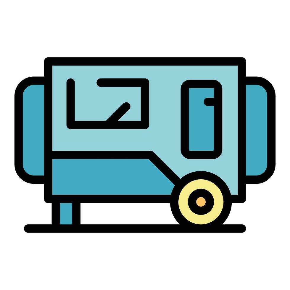 Generator supply icon vector flat