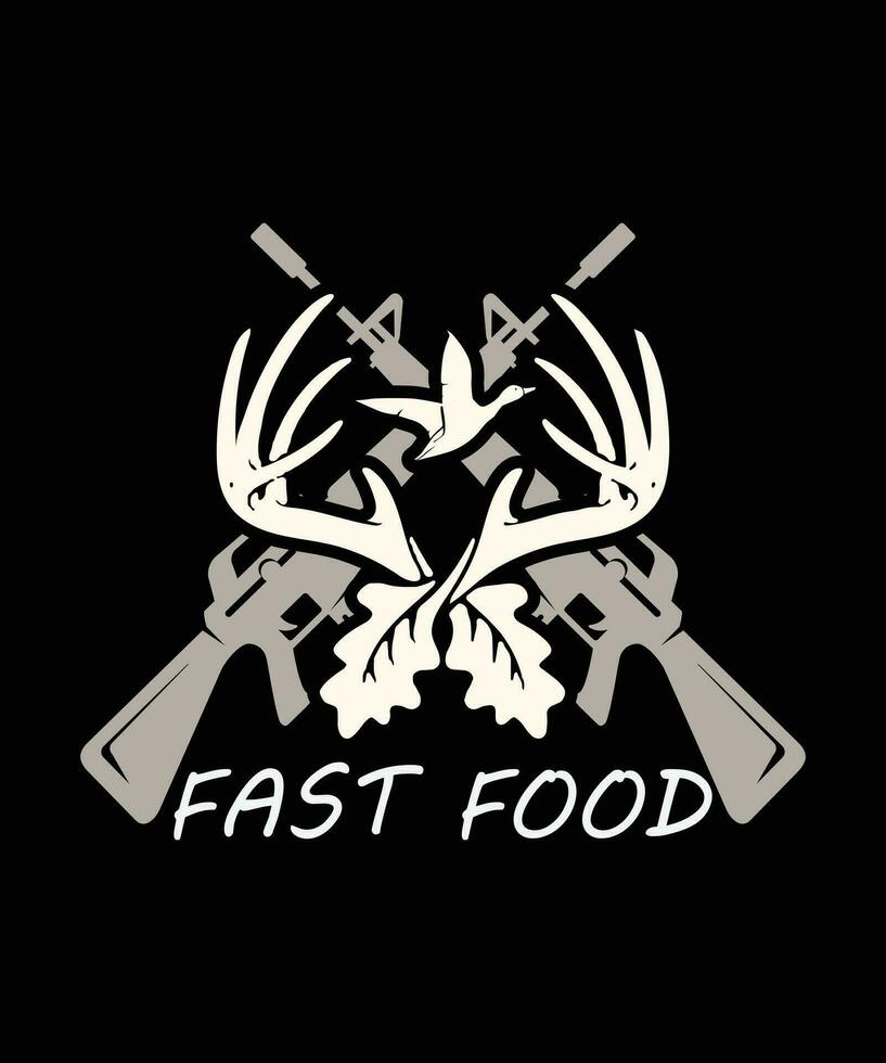 Fast food logo design vector