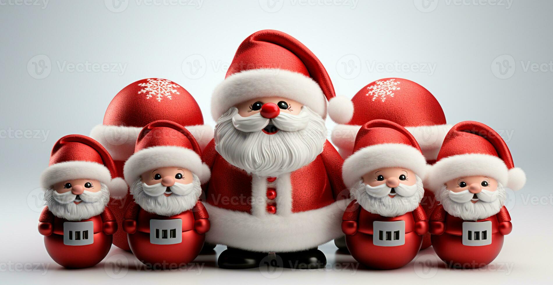 Santa Claus is a symbol of the Christmas New Year holiday - AI generated image photo