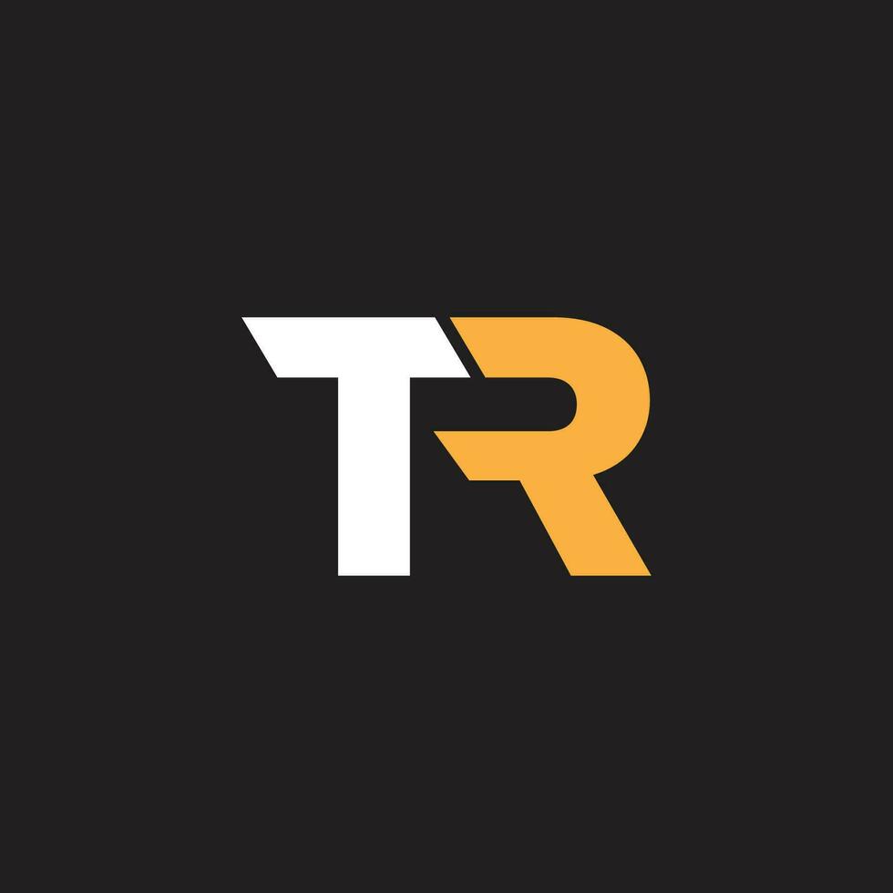 TR letter logo. Unique attractive creative modern initial RT or TR initial based letter icon logo vector