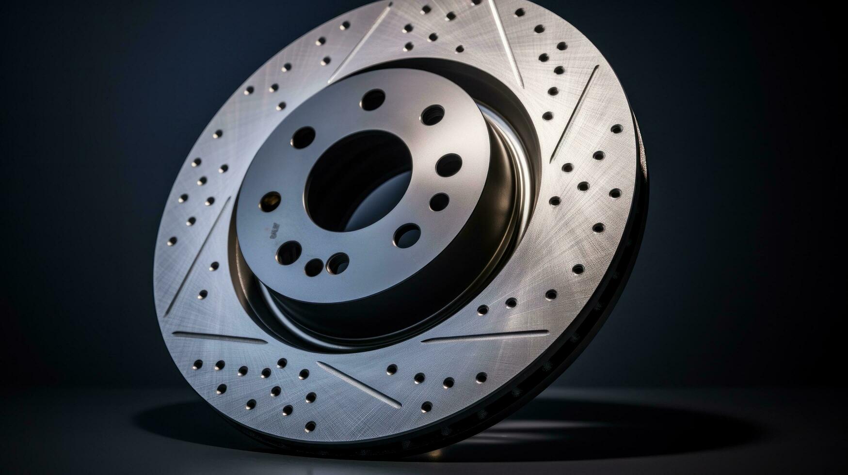 Automobile brake disc, horizontal section view photo