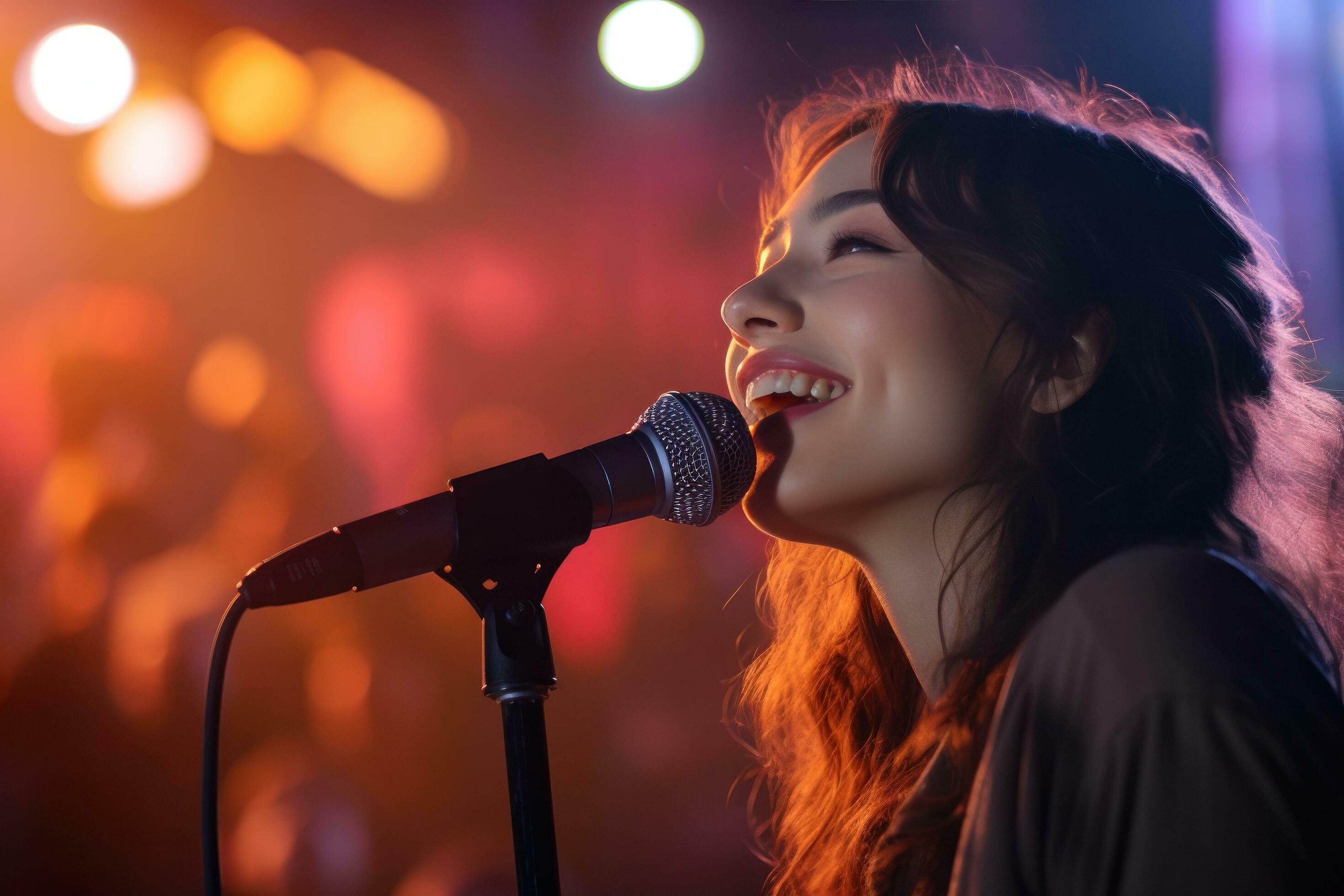 Girl Singing At An Outdoor Concert 28719703 Stock Photo At Vecteezy celebrity-pc-wallpaper-wallpapersafari