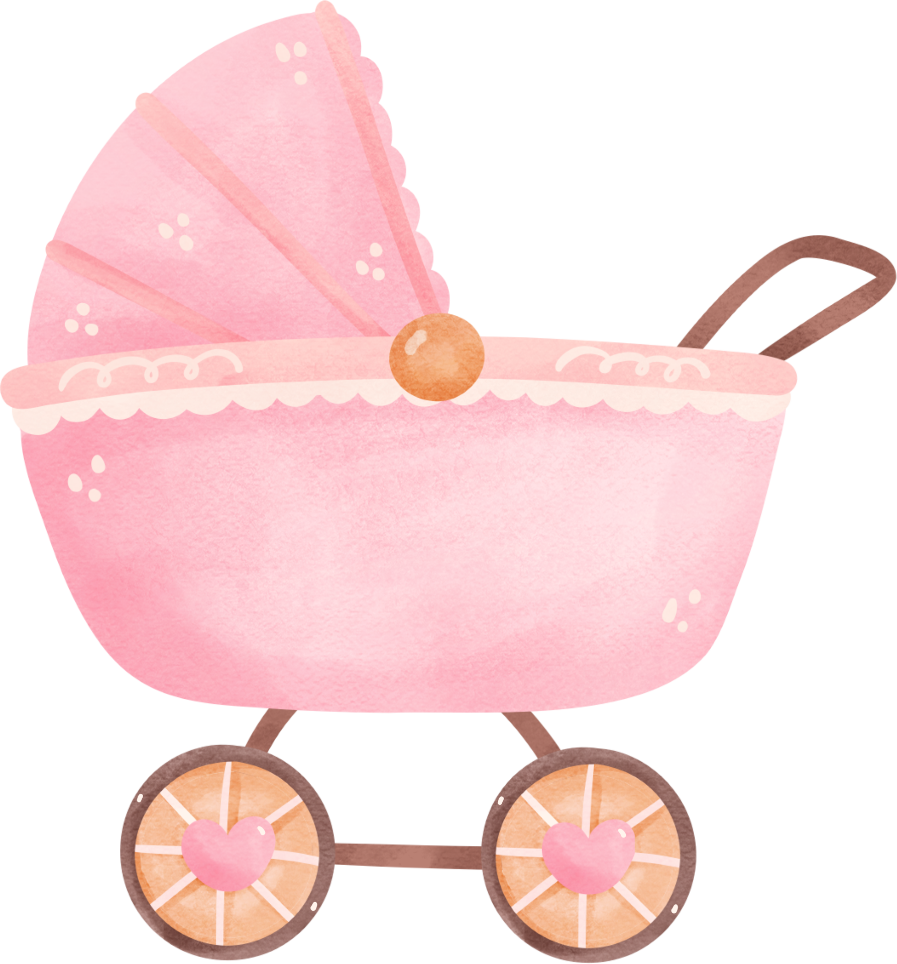 Cute Baby Shower Girl Pink Pram 28719949 PNG cute-baby-shower-girl-pink-pram-28719949-png