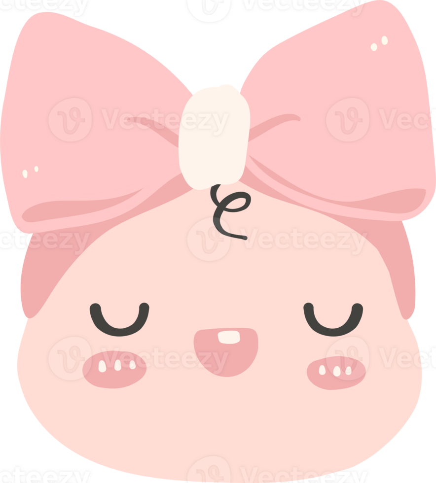 Baby shower girl, cute sleeping baby face png