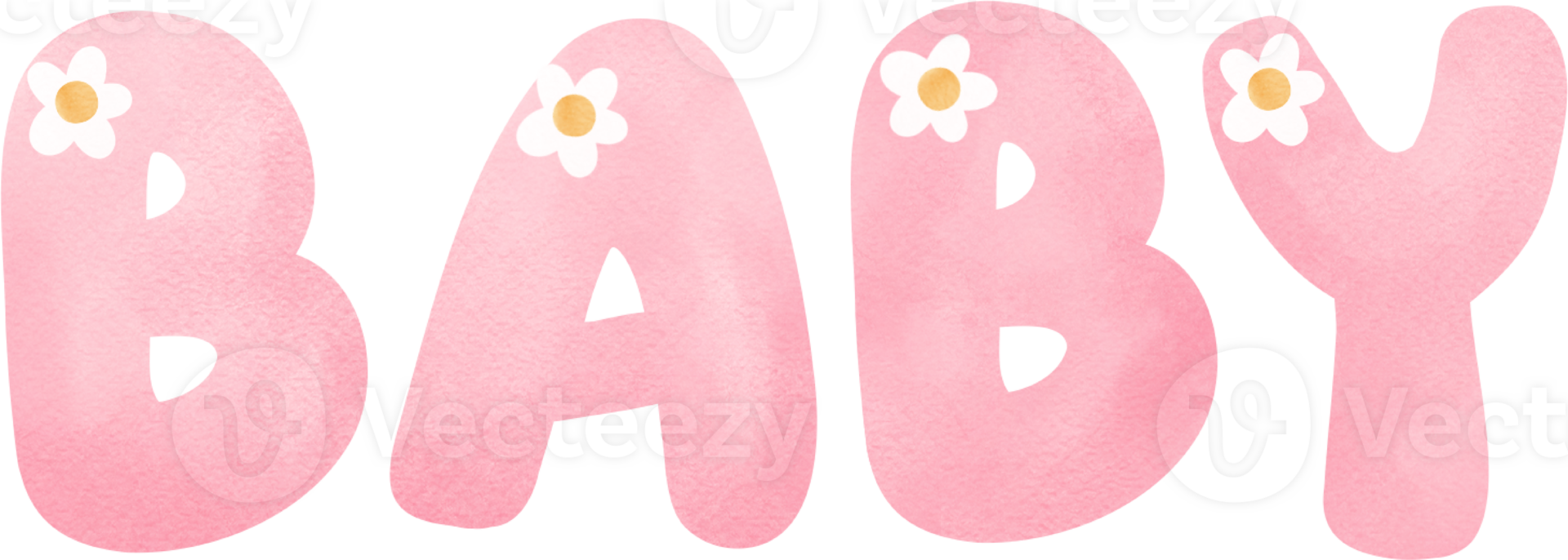 Baby shower bear girl, baby word with bear face png