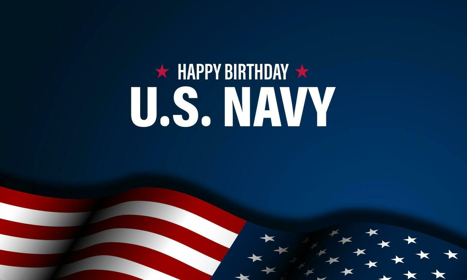 Happy  Birthday US Navy October 13 background Vector Illustration
