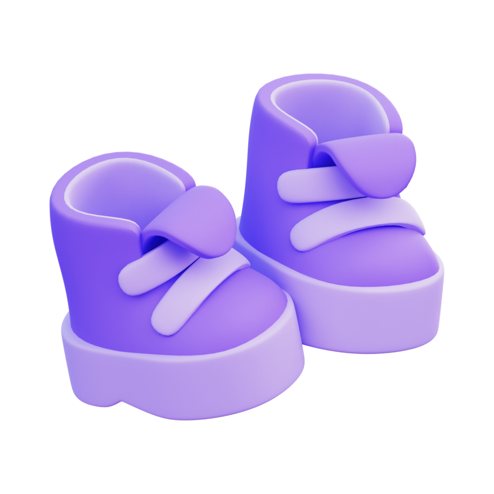 bébé fille violet des chaussures ai génératif png