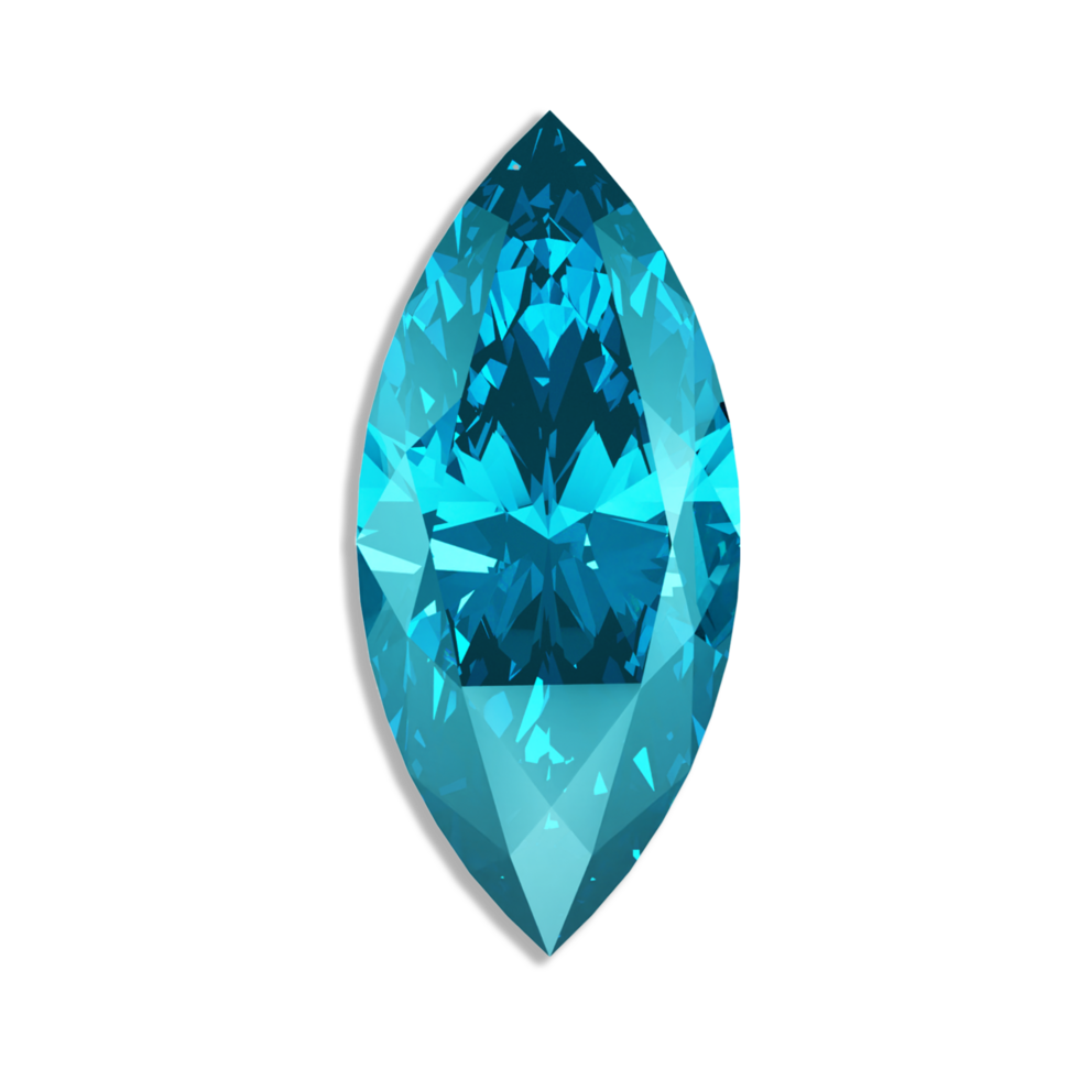 Aquamarine gemstone AI Generative 28720472 PNG