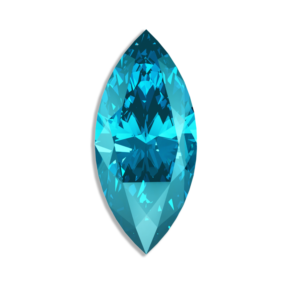 Aquamarine gemstone AI Generative 28720472 PNG