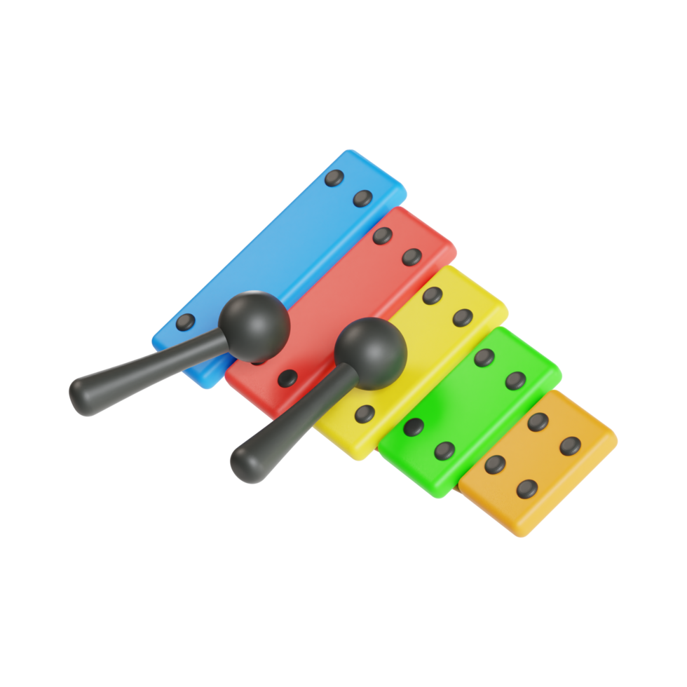 Children's toy xylophone AI Generative png