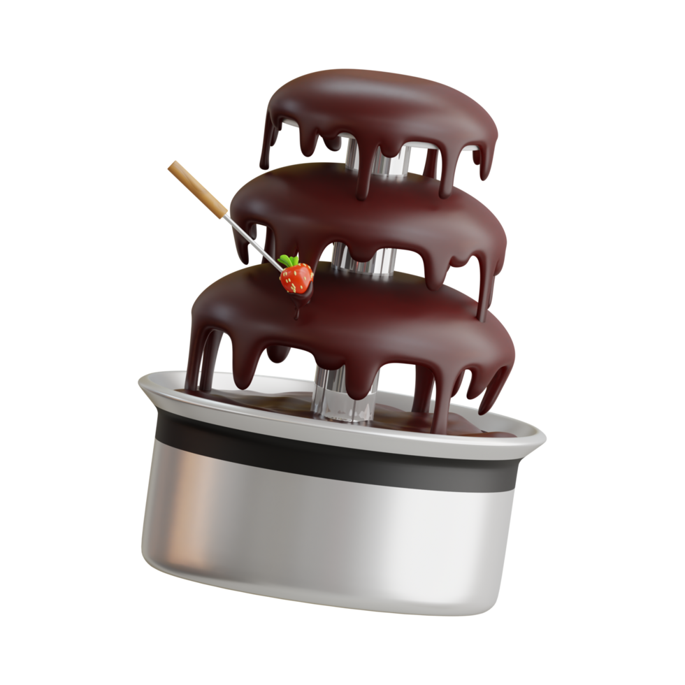 Chocolate Fountain Clipart AI Generative 28720476 PNG