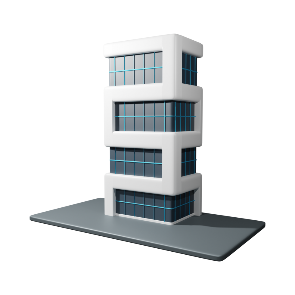 Office Building PNG AI Generative