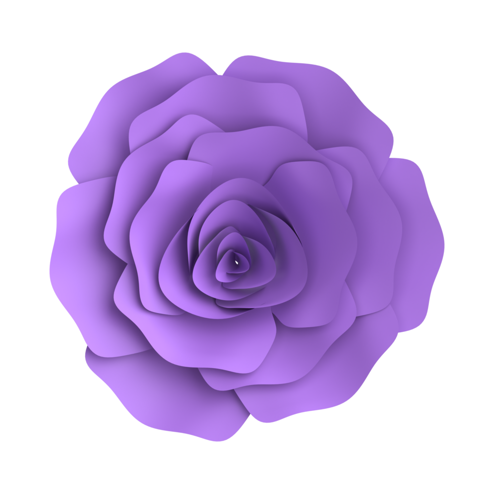 Purple Flower Transparency PNG AI Generative