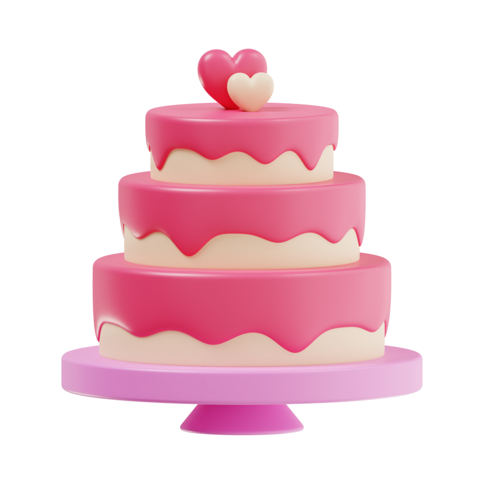 transparent Kuchen Rosa ai generativ png