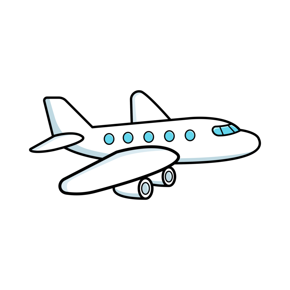 Airplane Drawing PNG  Generative Ai