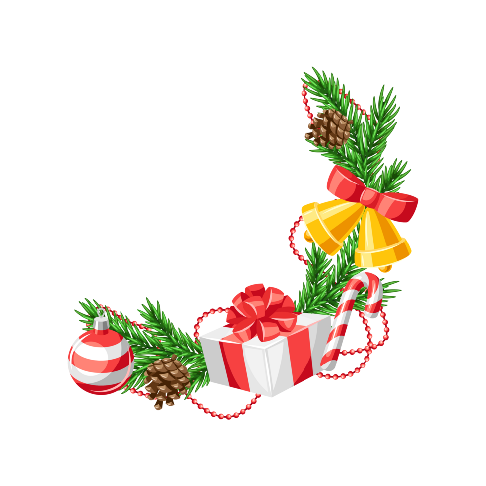 Christmas ornament Candy cane Santa Claus Christmas decoration,  Generative Ai png