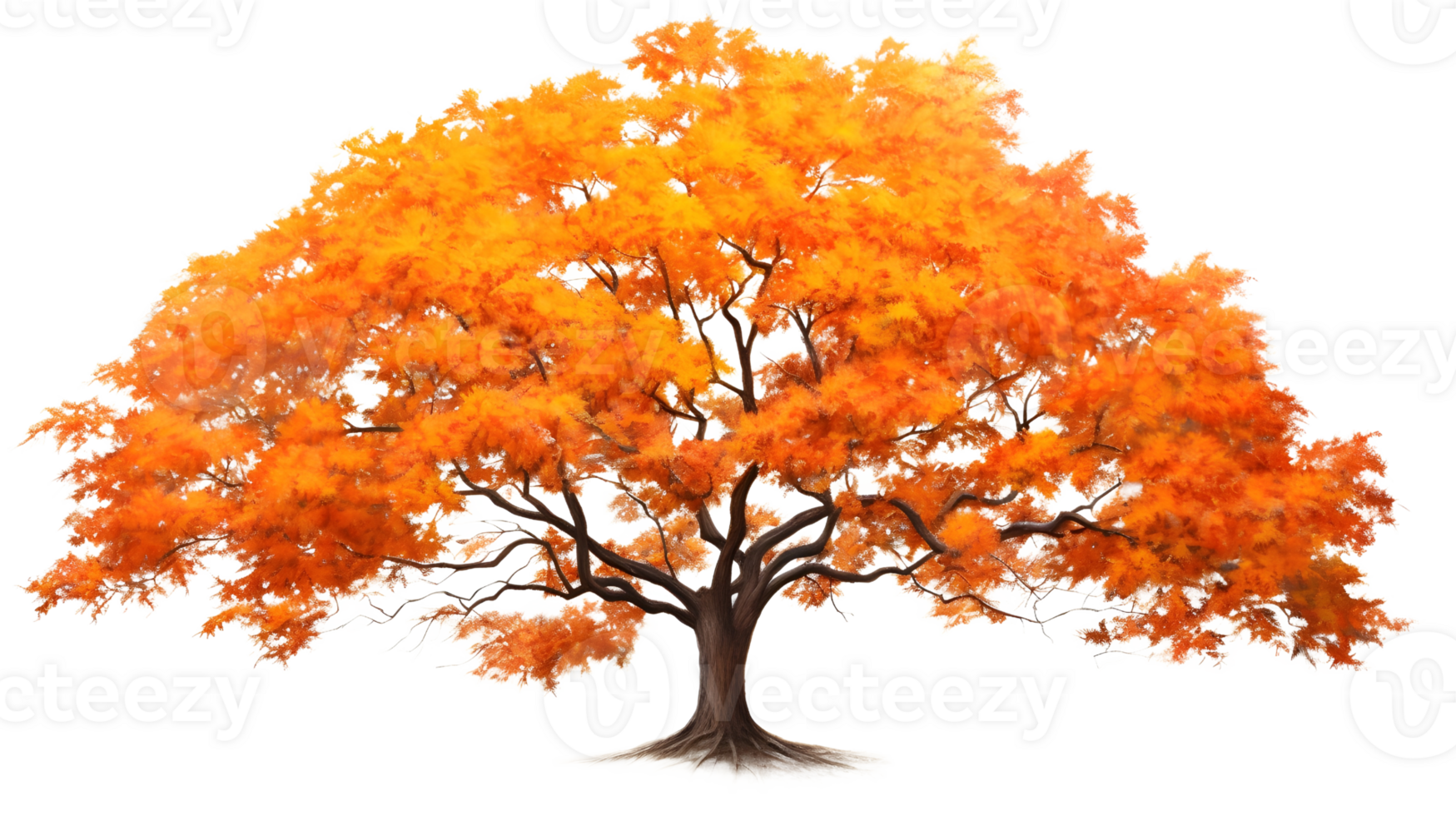 un dorado arce árbol png