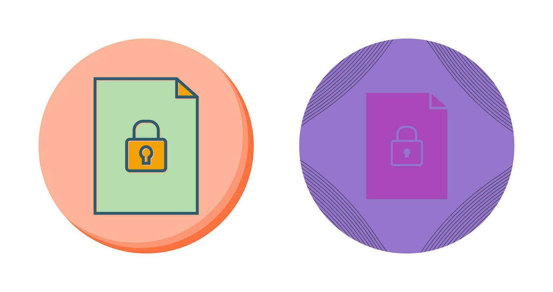 Secure Document Vector Icon