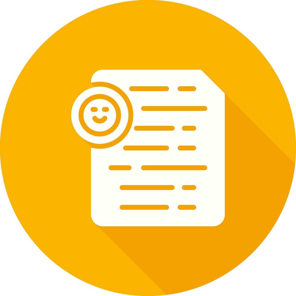 Document Insert Emoji Vector Icon