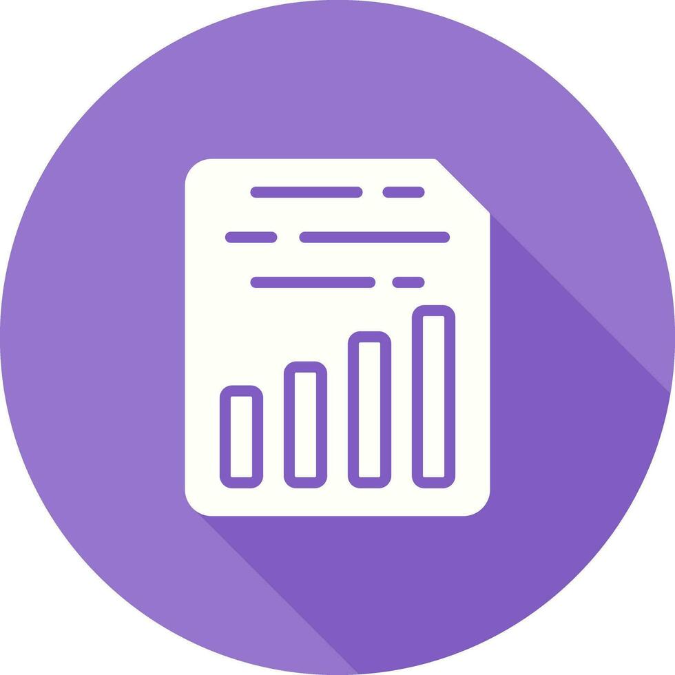 Document Insert Chart Vector Icon