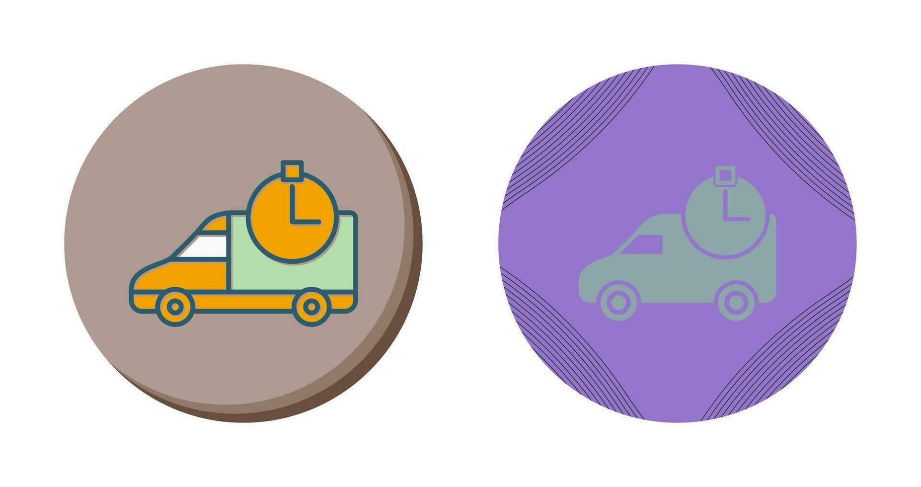 Time Based Delivery Vector Icon