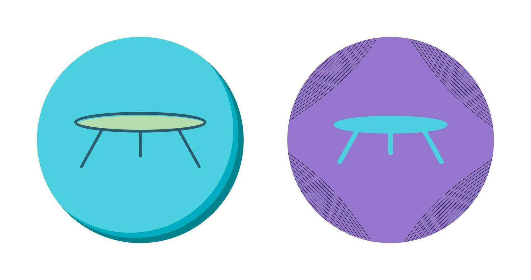 icono de vector de mesa pequeña