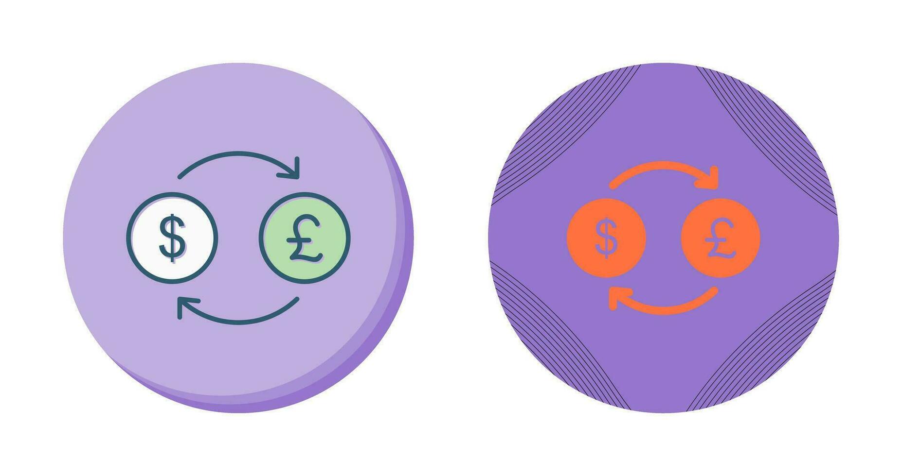Dollar to Pound Vector Icon