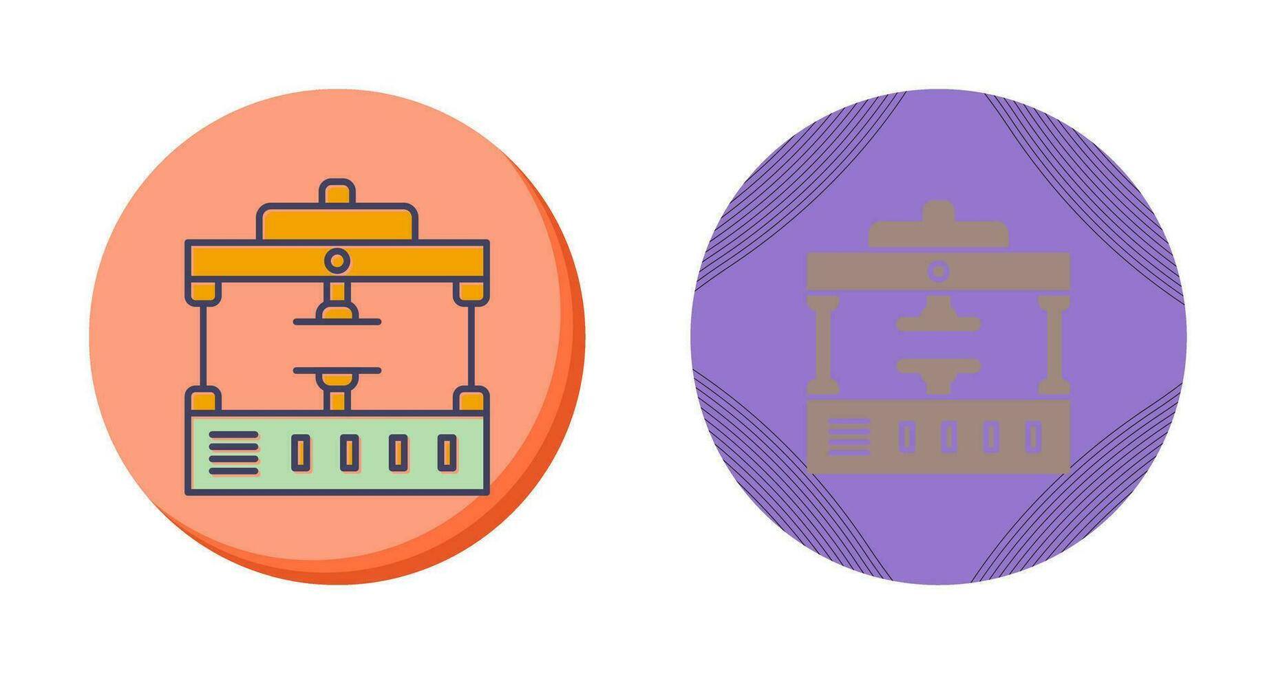 Machine Press Vector Icon